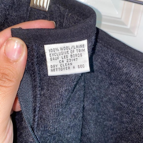 Vintage Women's Talbots 100% Wool Faux Wrap Maxi - Picture 5 of 7